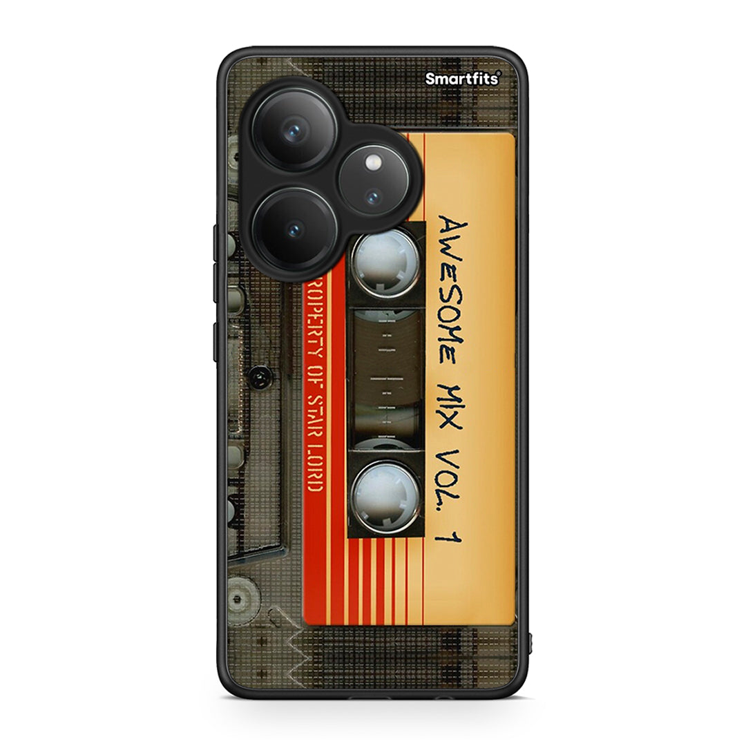 Realme GT 6 5G Awesome Mix θήκη από τη Smartfits με σχέδιο στο πίσω μέρος και μαύρο περίβλημα | Smartphone case with colorful back and black bezels by Smartfits