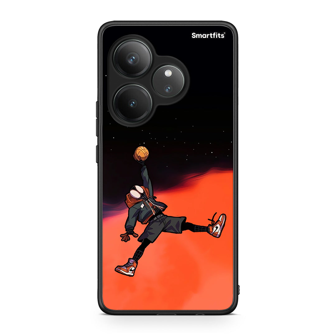 Realme GT 6 5G Basketball Hero θήκη από τη Smartfits με σχέδιο στο πίσω μέρος και μαύρο περίβλημα | Smartphone case with colorful back and black bezels by Smartfits