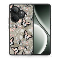 Thumbnail for Θήκη Realme GT 6 5G Butterflies Boho από τη Smartfits με σχέδιο στο πίσω μέρος και μαύρο περίβλημα | Realme GT 6 5G Butterflies Boho case with colorful back and black bezels
