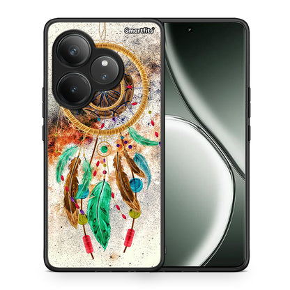 Θήκη Realme GT 6 5G DreamCatcher Boho από τη Smartfits με σχέδιο στο πίσω μέρος και μαύρο περίβλημα | Realme GT 6 5G DreamCatcher Boho case with colorful back and black bezels