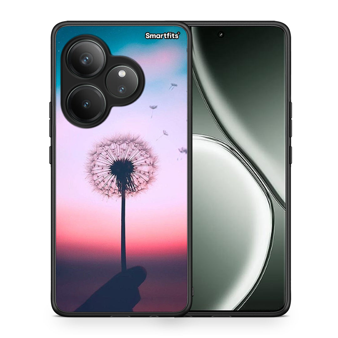 Θήκη Realme GT 6 5G Wish Boho από τη Smartfits με σχέδιο στο πίσω μέρος και μαύρο περίβλημα | Realme GT 6 5G Wish Boho case with colorful back and black bezels