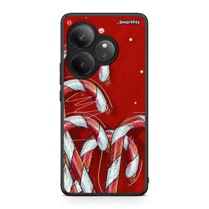 Realme GT 6 5G Candy Cane θήκη από τη Smartfits με σχέδιο στο πίσω μέρος και μαύρο περίβλημα | Smartphone case with colorful back and black bezels by Smartfits
