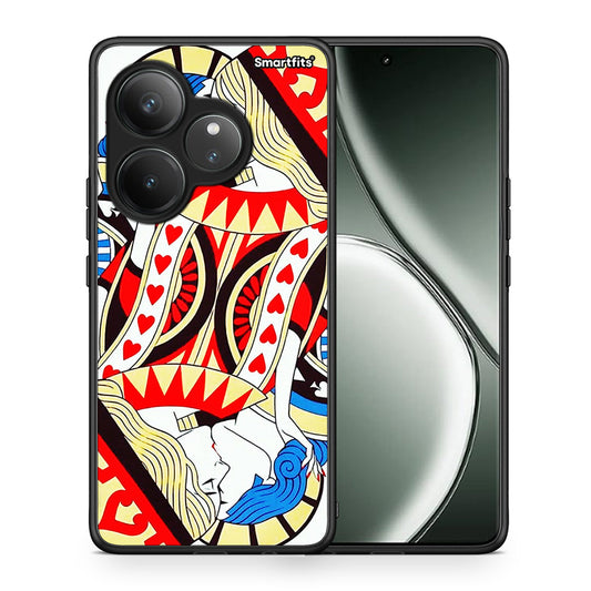 Θήκη Realme GT 6 5G Card Love από τη Smartfits με σχέδιο στο πίσω μέρος και μαύρο περίβλημα | Realme GT 6 5G Card Love case with colorful back and black bezels