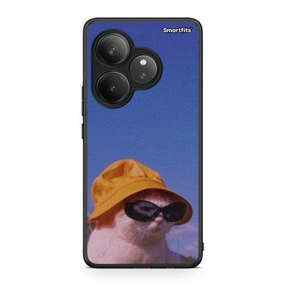 Realme GT 6 5G Cat Diva θήκη από τη Smartfits με σχέδιο στο πίσω μέρος και μαύρο περίβλημα | Smartphone case with colorful back and black bezels by Smartfits