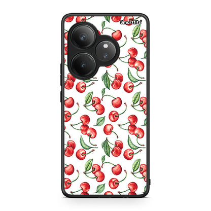 Realme GT 6 5G Cherry Summer θήκη από τη Smartfits με σχέδιο στο πίσω μέρος και μαύρο περίβλημα | Smartphone case with colorful back and black bezels by Smartfits