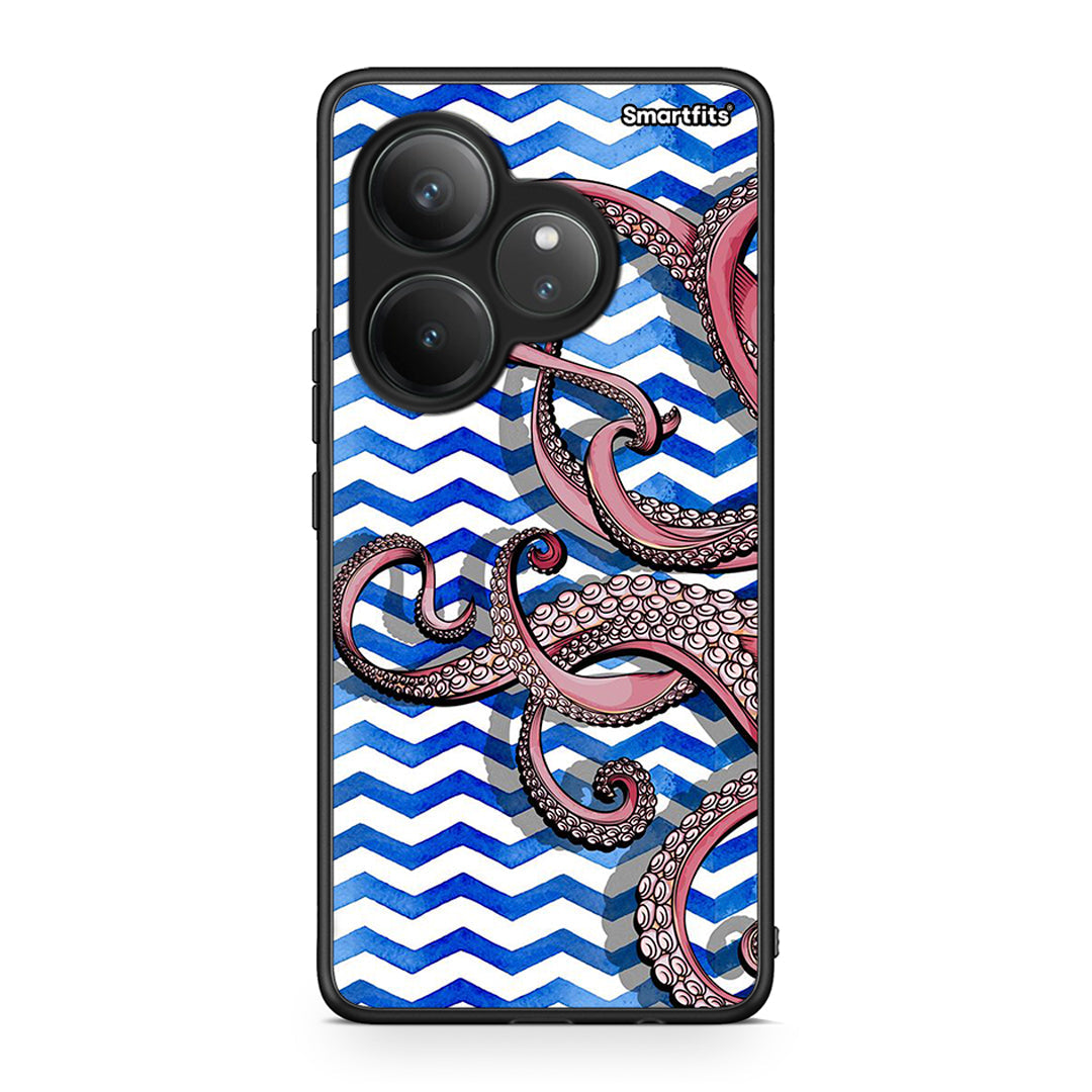 Realme GT 6 5G Chevron Devilfish θήκη από τη Smartfits με σχέδιο στο πίσω μέρος και μαύρο περίβλημα | Smartphone case with colorful back and black bezels by Smartfits