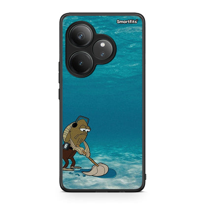 Realme GT 6 5G Clean The Ocean Θήκη από τη Smartfits με σχέδιο στο πίσω μέρος και μαύρο περίβλημα | Smartphone case with colorful back and black bezels by Smartfits