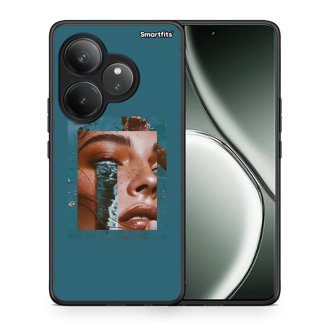 Θήκη Realme GT 6 5G Cry An Ocean από τη Smartfits με σχέδιο στο πίσω μέρος και μαύρο περίβλημα | Realme GT 6 5G Cry An Ocean case with colorful back and black bezels