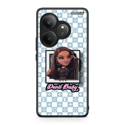 Realme GT 6 5G Devil Baby Θήκη Αγίου Βαλεντίνου από τη Smartfits με σχέδιο στο πίσω μέρος και μαύρο περίβλημα | Smartphone case with colorful back and black bezels by Smartfits