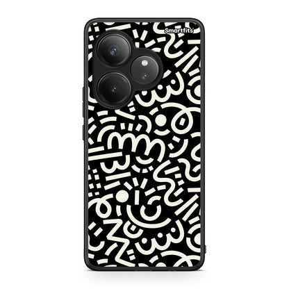 Realme GT 6 5G Doodle Art Θήκη από τη Smartfits με σχέδιο στο πίσω μέρος και μαύρο περίβλημα | Smartphone case with colorful back and black bezels by Smartfits