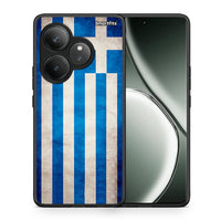 Thumbnail for Θήκη Realme GT 6 5G Greek Flag από τη Smartfits με σχέδιο στο πίσω μέρος και μαύρο περίβλημα | Realme GT 6 5G Greek Flag case with colorful back and black bezels
