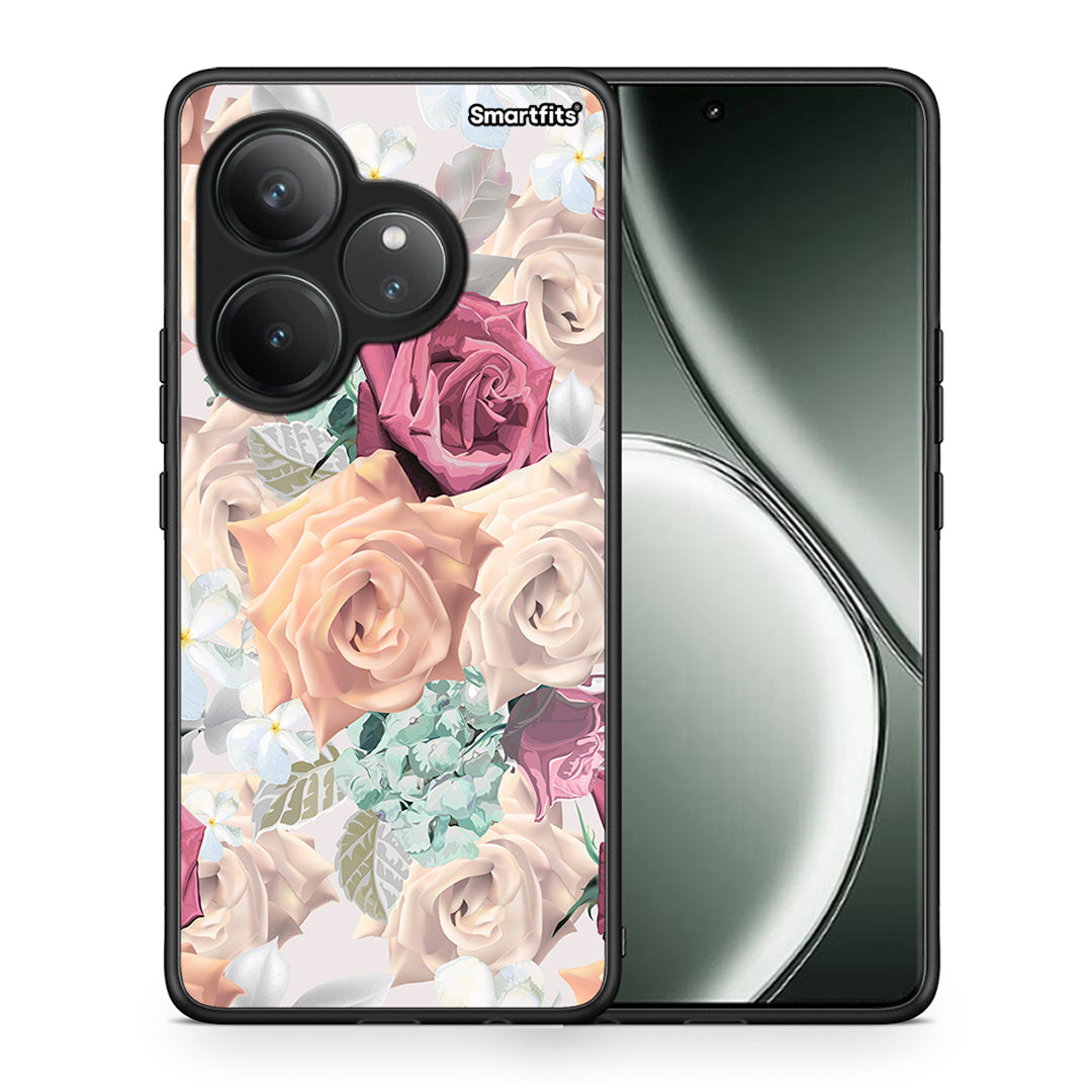 Θήκη Realme GT 6 5G Bouquet Floral από τη Smartfits με σχέδιο στο πίσω μέρος και μαύρο περίβλημα | Realme GT 6 5G Bouquet Floral case with colorful back and black bezels