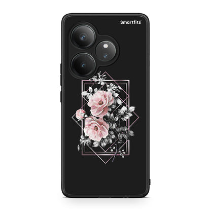 4 - Realme GT 6 5G Frame Flower case, cover, bumper