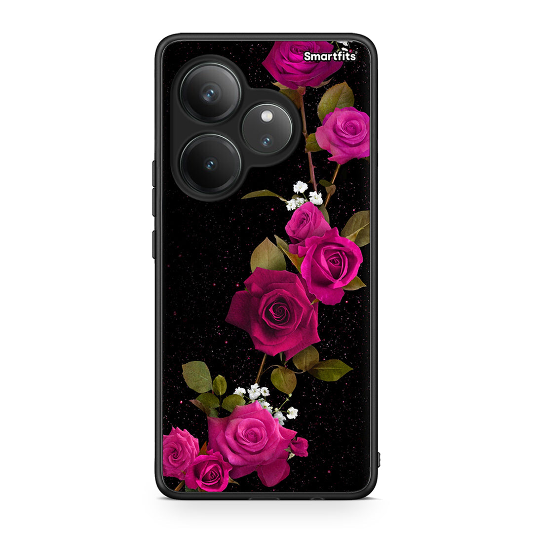 4 - Realme GT 6 5G Red Roses Flower case, cover, bumper