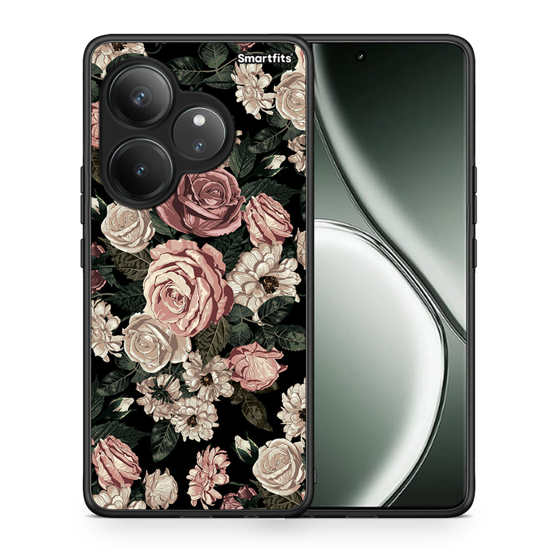 Θήκη Realme GT 6 5G Wild Roses Flower από τη Smartfits με σχέδιο στο πίσω μέρος και μαύρο περίβλημα | Realme GT 6 5G Wild Roses Flower case with colorful back and black bezels
