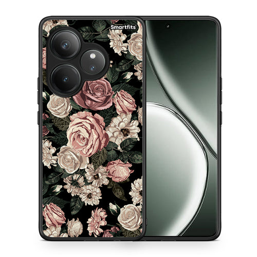 Θήκη Realme GT 6 5G Wild Roses Flower από τη Smartfits με σχέδιο στο πίσω μέρος και μαύρο περίβλημα | Realme GT 6 5G Wild Roses Flower case with colorful back and black bezels
