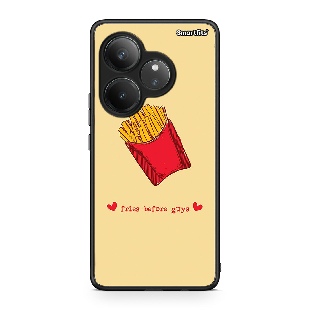 Realme GT 6 5G Fries Before Guys Θήκη Αγίου Βαλεντίνου από τη Smartfits με σχέδιο στο πίσω μέρος και μαύρο περίβλημα | Smartphone case with colorful back and black bezels by Smartfits