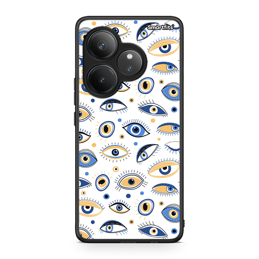 Realme GT 6 5G Ftou Ftou θήκη από τη Smartfits με σχέδιο στο πίσω μέρος και μαύρο περίβλημα | Smartphone case with colorful back and black bezels by Smartfits