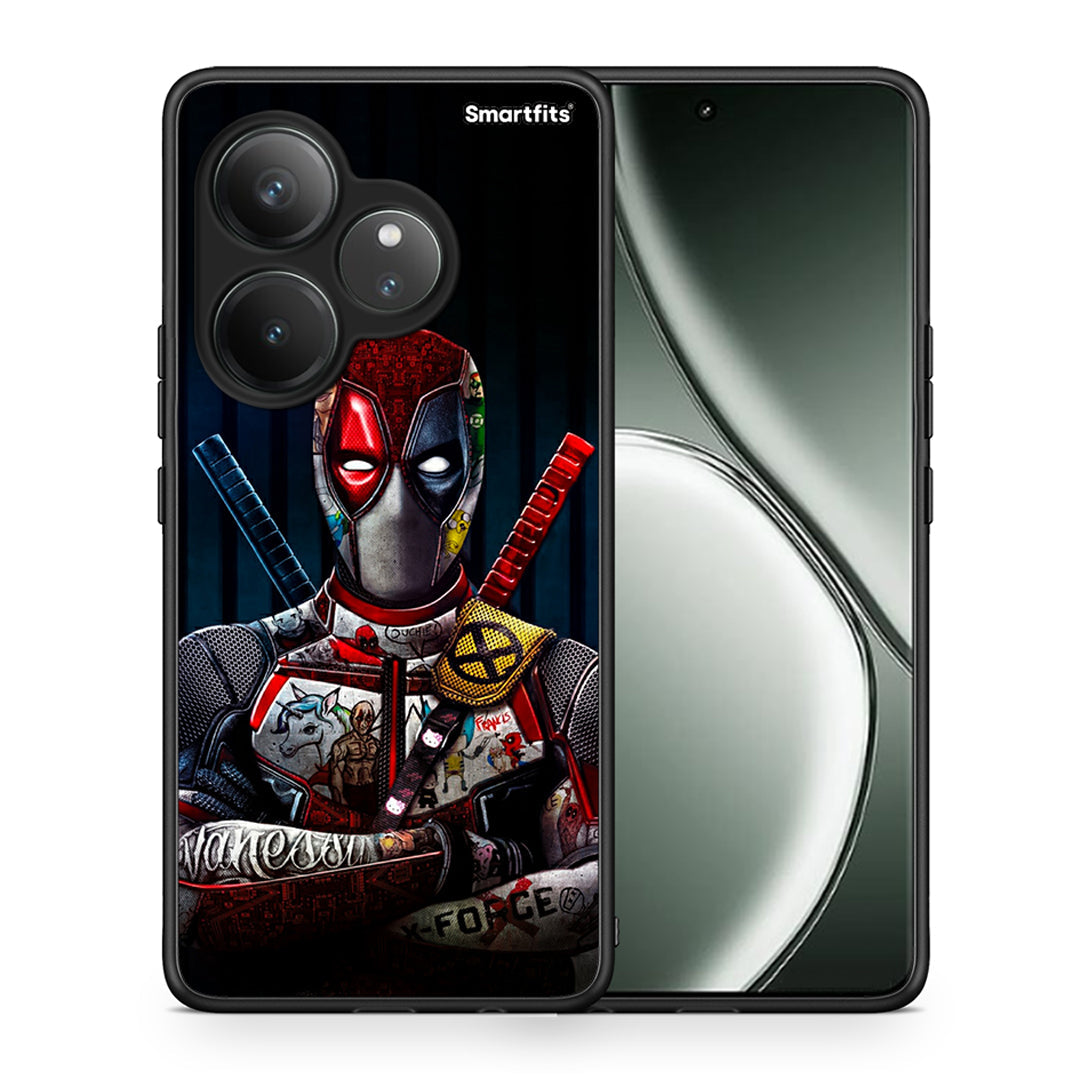 Θήκη Realme GT 6 5G Funny Guy από τη Smartfits με σχέδιο στο πίσω μέρος και μαύρο περίβλημα | Realme GT 6 5G Funny Guy case with colorful back and black bezels