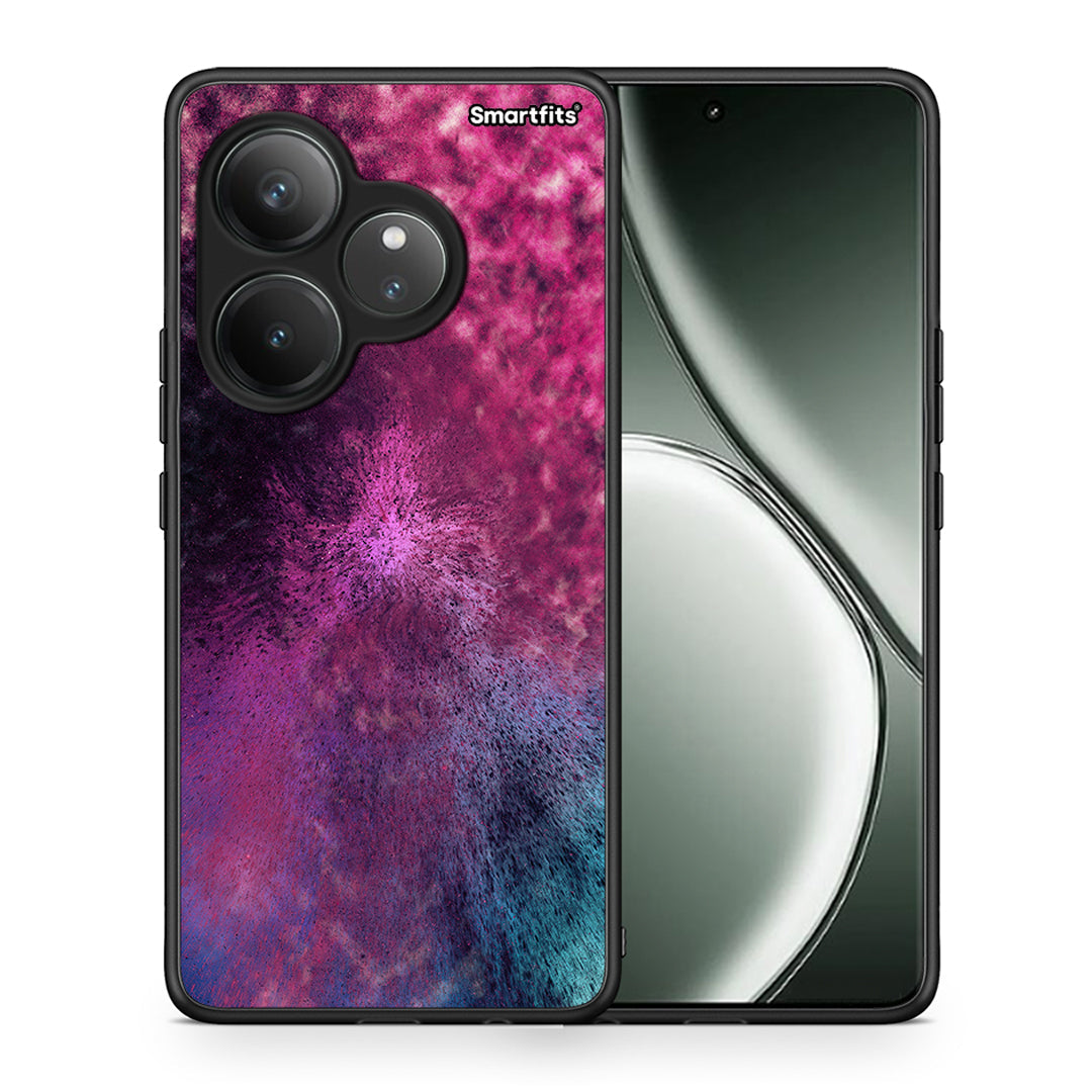 Θήκη Realme GT 6 5G Aurora Galaxy από τη Smartfits με σχέδιο στο πίσω μέρος και μαύρο περίβλημα | Realme GT 6 5G Aurora Galaxy case with colorful back and black bezels