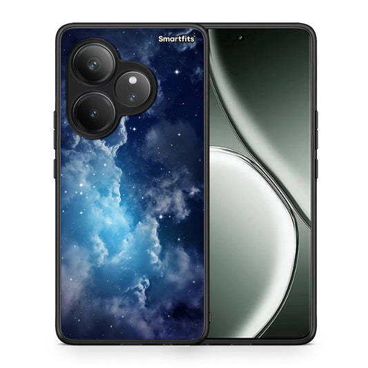 Θήκη Realme GT 6 5G Blue Sky Galaxy από τη Smartfits με σχέδιο στο πίσω μέρος και μαύρο περίβλημα | Realme GT 6 5G Blue Sky Galaxy case with colorful back and black bezels