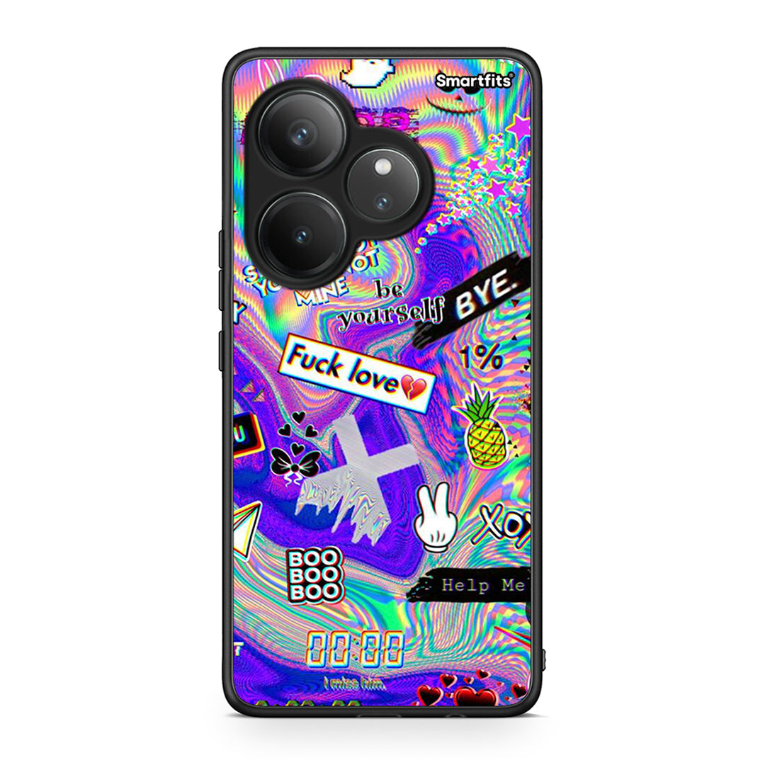 Realme GT 6 5G Game Over θήκη από τη Smartfits με σχέδιο στο πίσω μέρος και μαύρο περίβλημα | Smartphone case with colorful back and black bezels by Smartfits