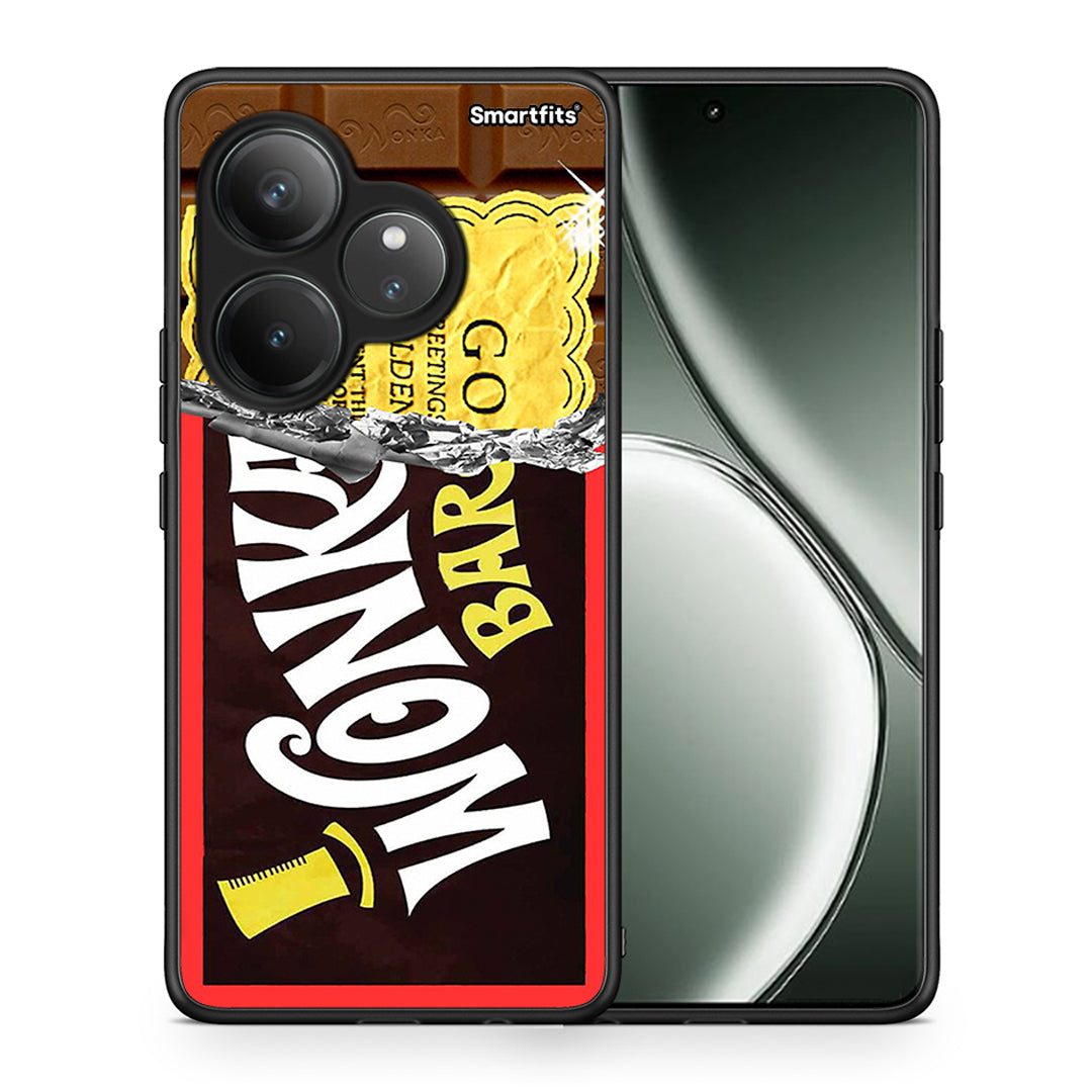 Θήκη Realme GT 6 5G Golden Ticket από τη Smartfits με σχέδιο στο πίσω μέρος και μαύρο περίβλημα | Realme GT 6 5G Golden Ticket case with colorful back and black bezels