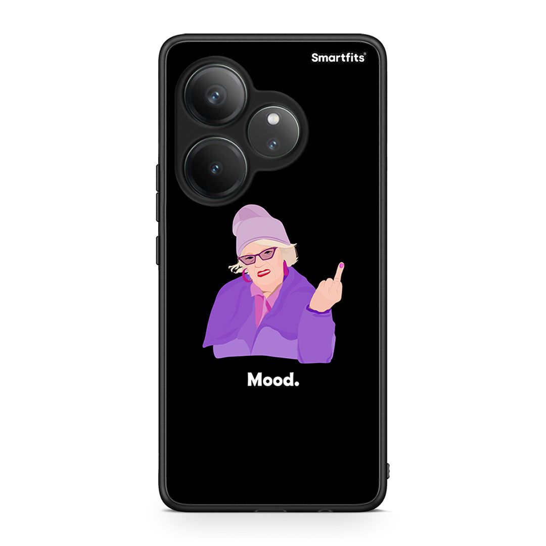 Realme GT 6 5G Grandma Mood Black θήκη από τη Smartfits με σχέδιο στο πίσω μέρος και μαύρο περίβλημα | Smartphone case with colorful back and black bezels by Smartfits