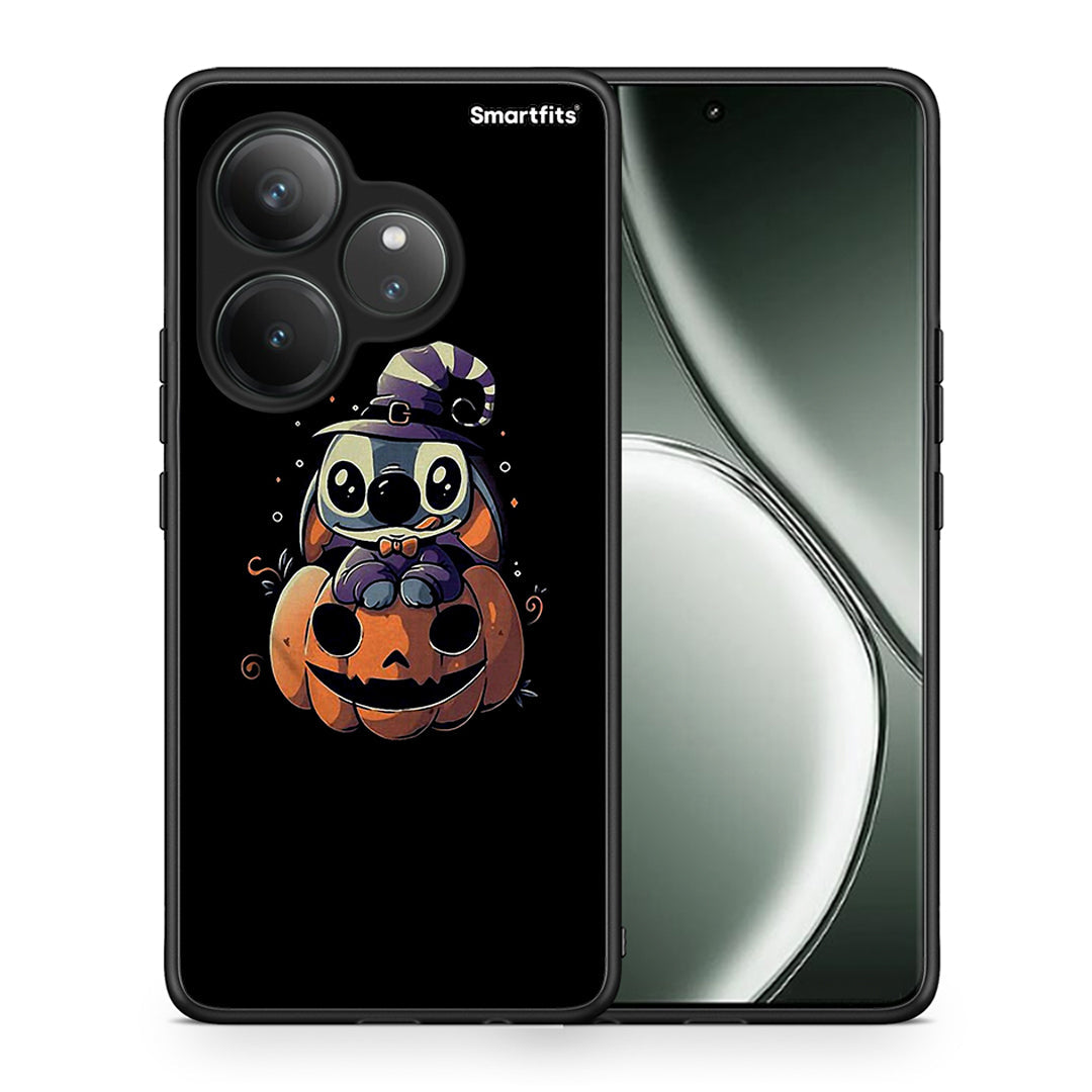 Θήκη Realme GT 6 5G Halloween Stitch από τη Smartfits με σχέδιο στο πίσω μέρος και μαύρο περίβλημα | Realme GT 6 5G Halloween Stitch case with colorful back and black bezels