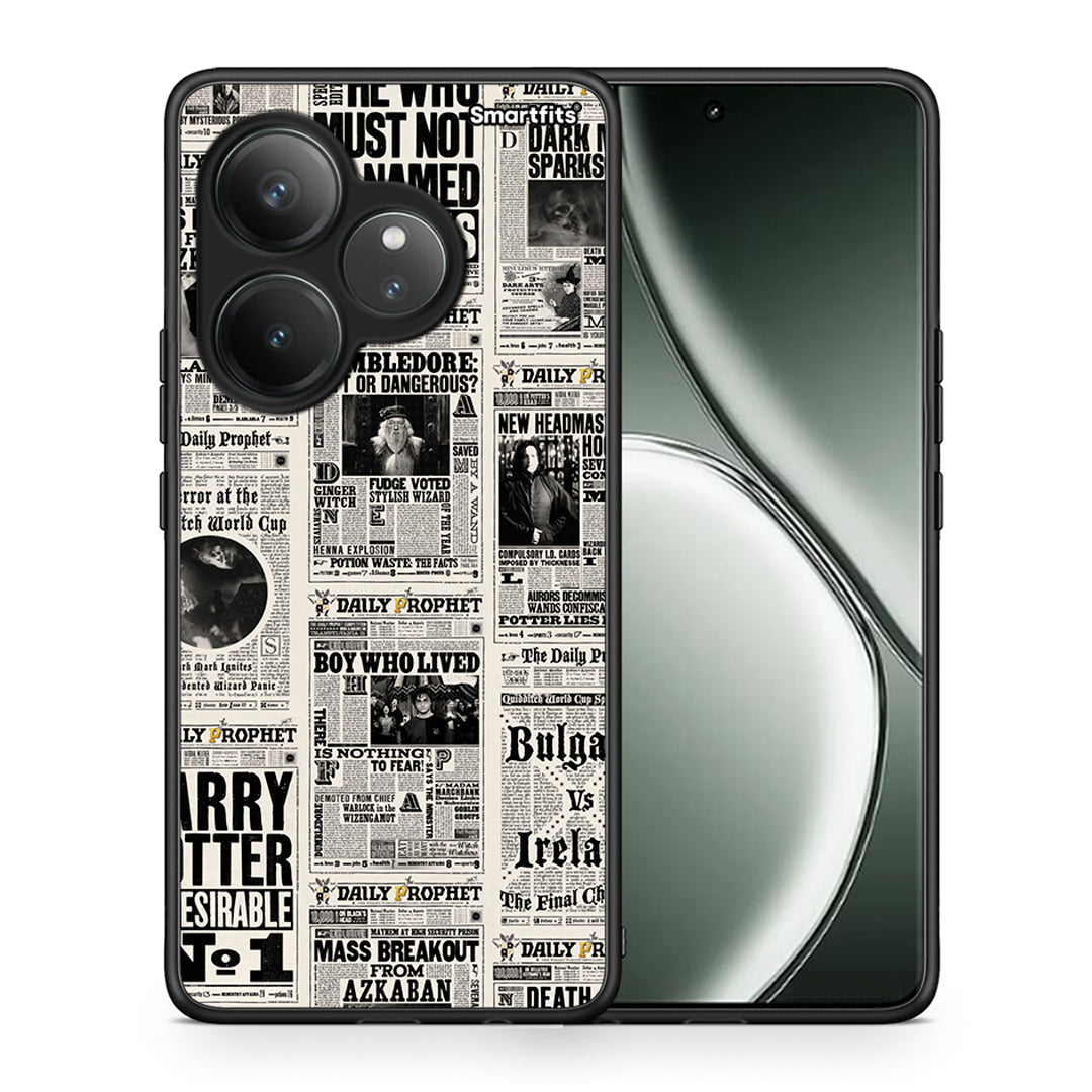 Θήκη Realme GT 6 5G Harry Paper από τη Smartfits με σχέδιο στο πίσω μέρος και μαύρο περίβλημα | Realme GT 6 5G Harry Paper case with colorful back and black bezels