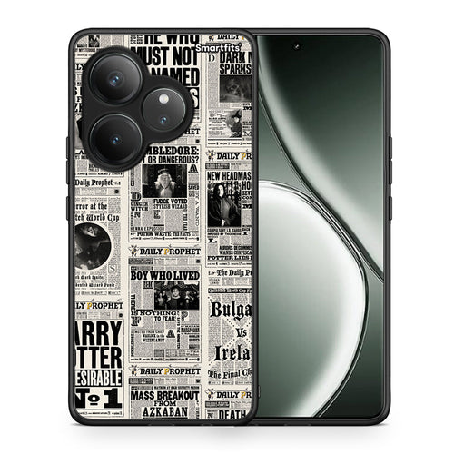 Θήκη Realme GT 6 5G Harry Paper από τη Smartfits με σχέδιο στο πίσω μέρος και μαύρο περίβλημα | Realme GT 6 5G Harry Paper case with colorful back and black bezels