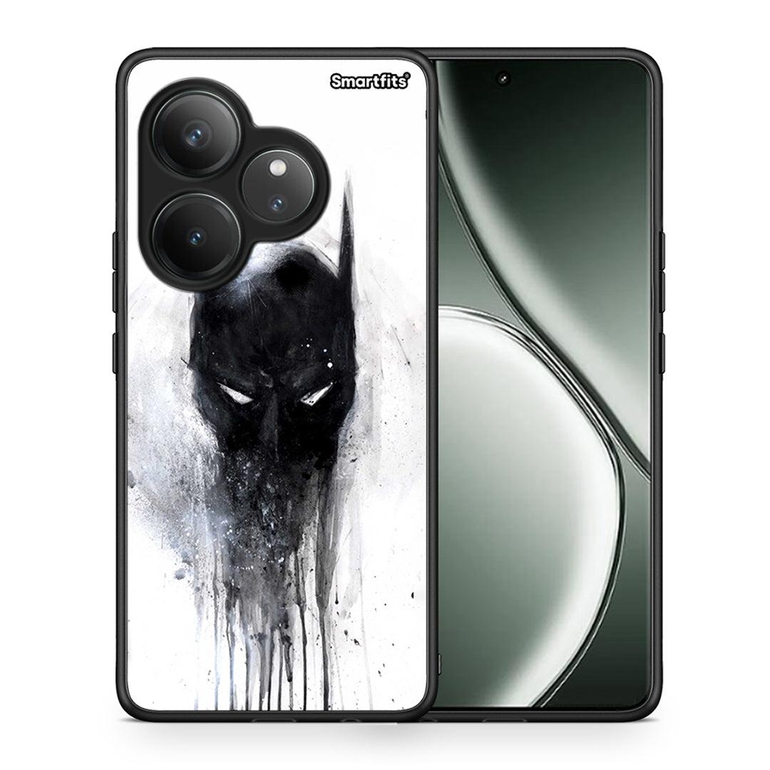 Θήκη Realme GT 6 5G Paint Bat Hero από τη Smartfits με σχέδιο στο πίσω μέρος και μαύρο περίβλημα | Realme GT 6 5G Paint Bat Hero case with colorful back and black bezels