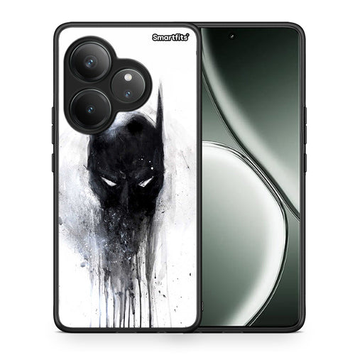 Θήκη Realme GT 6 5G Paint Bat Hero από τη Smartfits με σχέδιο στο πίσω μέρος και μαύρο περίβλημα | Realme GT 6 5G Paint Bat Hero case with colorful back and black bezels