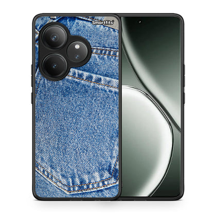 Θήκη Realme GT 6 5G Jeans Pocket από τη Smartfits με σχέδιο στο πίσω μέρος και μαύρο περίβλημα | Realme GT 6 5G Jeans Pocket case with colorful back and black bezels