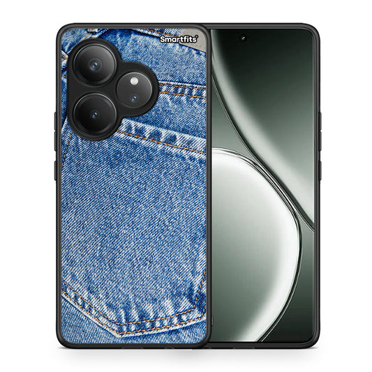 Θήκη Realme GT 6 5G Jeans Pocket από τη Smartfits με σχέδιο στο πίσω μέρος και μαύρο περίβλημα | Realme GT 6 5G Jeans Pocket case with colorful back and black bezels