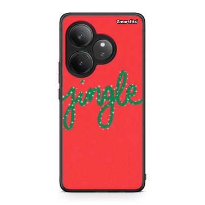 Realme GT 6 5G Jingle Xmas θήκη από τη Smartfits με σχέδιο στο πίσω μέρος και μαύρο περίβλημα | Smartphone case with colorful back and black bezels by Smartfits