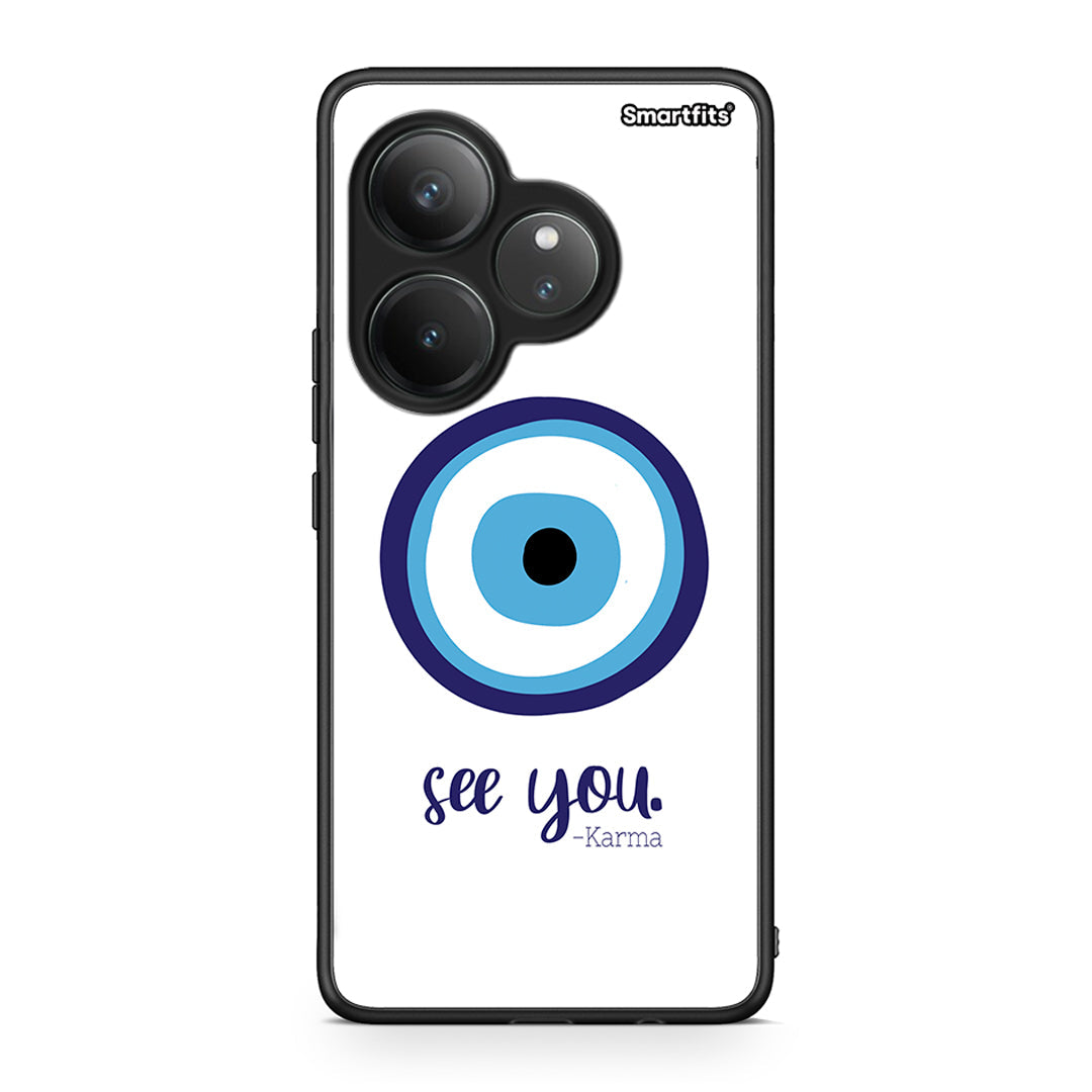 Realme GT 6 5G Karma Says θήκη από τη Smartfits με σχέδιο στο πίσω μέρος και μαύρο περίβλημα | Smartphone case with colorful back and black bezels by Smartfits