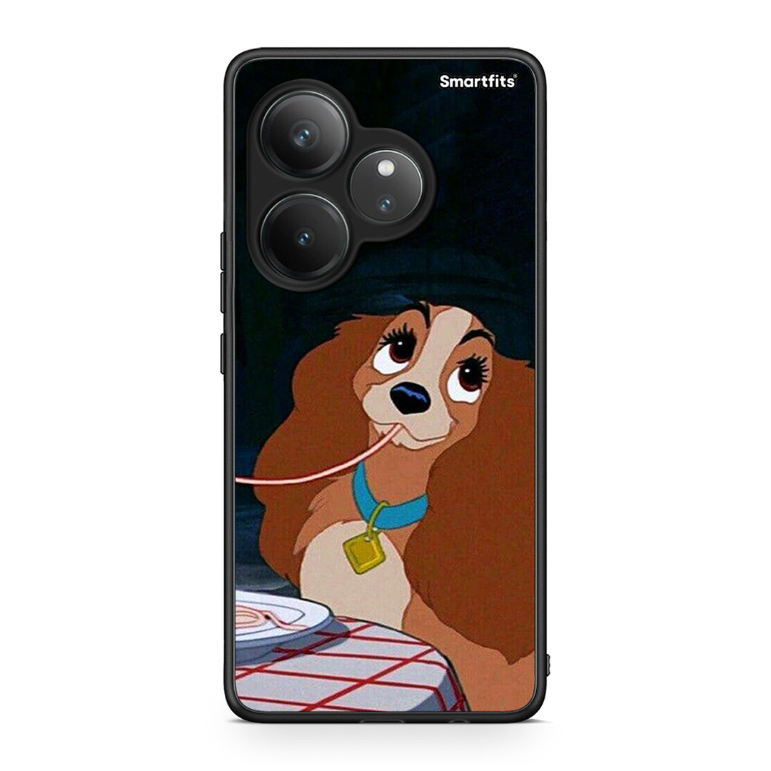 Realme GT 6 5G Lady And Tramp 2 Θήκη Αγίου Βαλεντίνου από τη Smartfits με σχέδιο στο πίσω μέρος και μαύρο περίβλημα | Smartphone case with colorful back and black bezels by Smartfits
