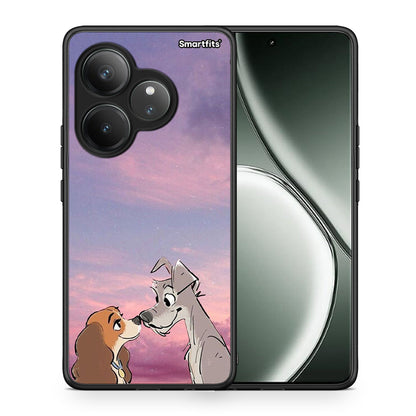 Θήκη Realme GT 6 5G Lady And Tramp από τη Smartfits με σχέδιο στο πίσω μέρος και μαύρο περίβλημα | Realme GT 6 5G Lady And Tramp case with colorful back and black bezels