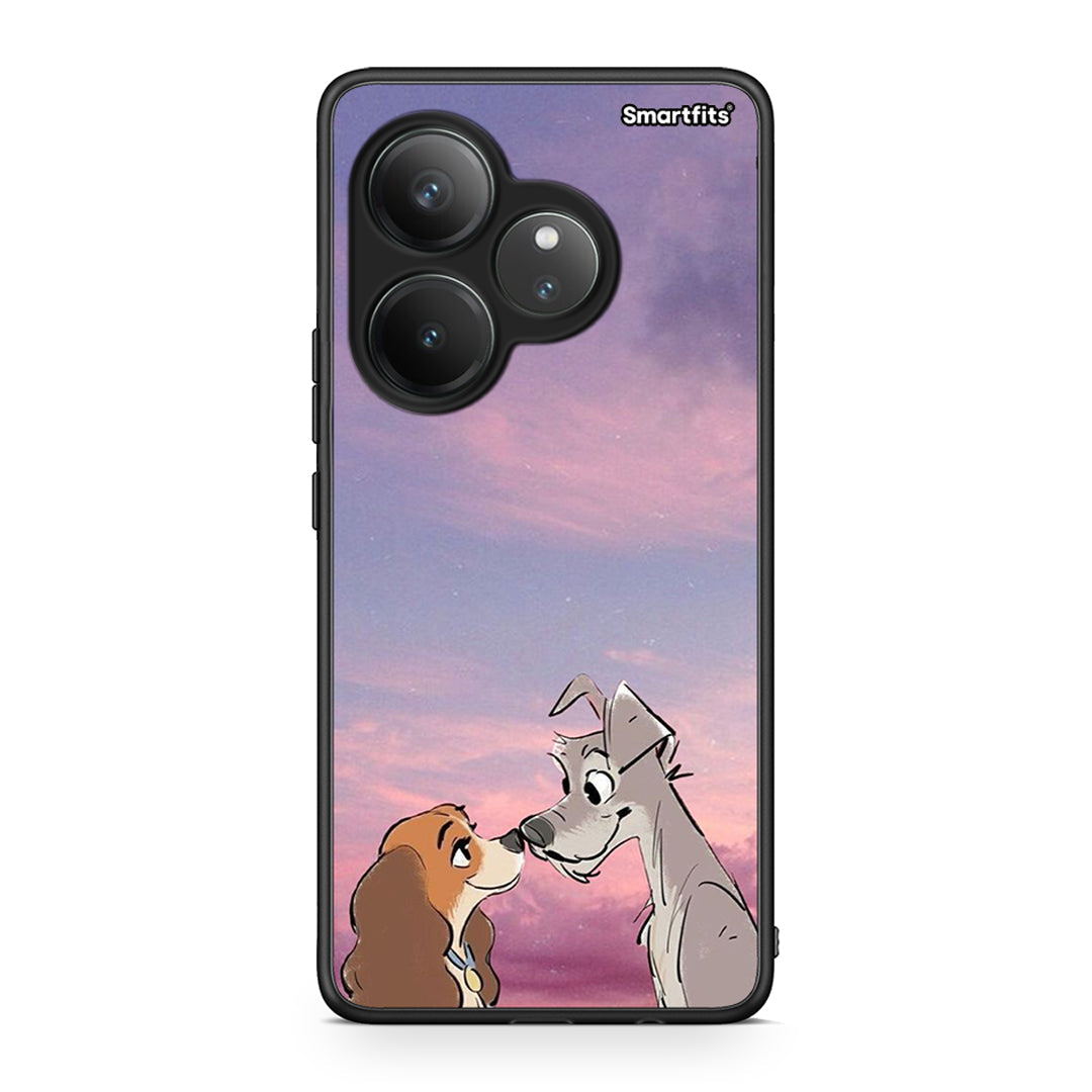 Realme GT 6 5G Lady And Tramp θήκη από τη Smartfits με σχέδιο στο πίσω μέρος και μαύρο περίβλημα | Smartphone case with colorful back and black bezels by Smartfits