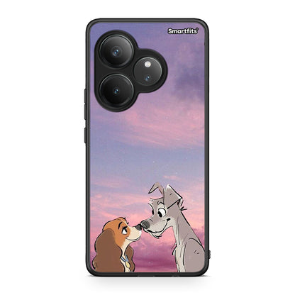 Realme GT 6 5G Lady And Tramp θήκη από τη Smartfits με σχέδιο στο πίσω μέρος και μαύρο περίβλημα | Smartphone case with colorful back and black bezels by Smartfits