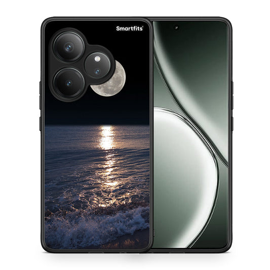 Θήκη Realme GT 6 5G Moon Landscape από τη Smartfits με σχέδιο στο πίσω μέρος και μαύρο περίβλημα | Realme GT 6 5G Moon Landscape case with colorful back and black bezels