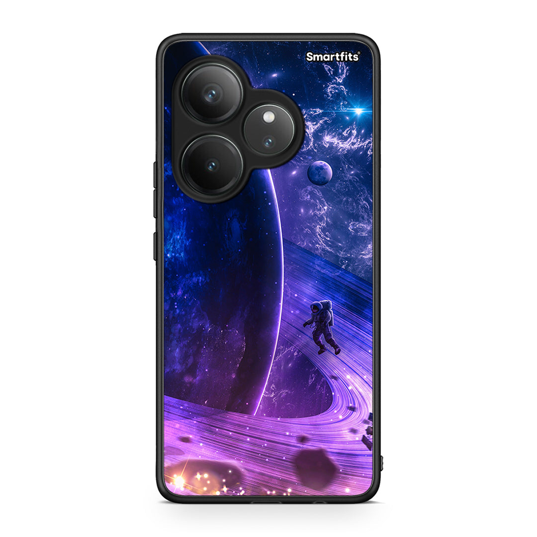 Realme GT 6 5G Lost Astronaut θήκη από τη Smartfits με σχέδιο στο πίσω μέρος και μαύρο περίβλημα | Smartphone case with colorful back and black bezels by Smartfits