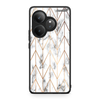 44 - Realme GT 6 5G Gold Geometric Marble case, cover, bumper