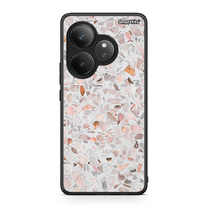 Realme GT 6 5G Marble Terrazzo θήκη από τη Smartfits με σχέδιο στο πίσω μέρος και μαύρο περίβλημα | Smartphone case with colorful back and black bezels by Smartfits