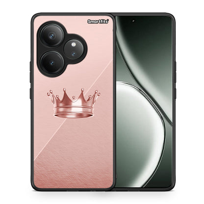 Θήκη Realme GT 6 5G Crown Minimal από τη Smartfits με σχέδιο στο πίσω μέρος και μαύρο περίβλημα | Realme GT 6 5G Crown Minimal case with colorful back and black bezels