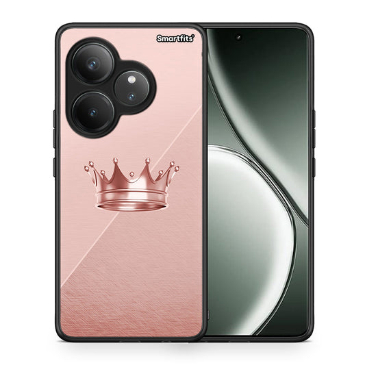 Θήκη Realme GT 6 5G Crown Minimal από τη Smartfits με σχέδιο στο πίσω μέρος και μαύρο περίβλημα | Realme GT 6 5G Crown Minimal case with colorful back and black bezels