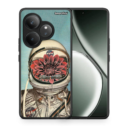 Θήκη Realme GT 6 5G Nasa Bloom από τη Smartfits με σχέδιο στο πίσω μέρος και μαύρο περίβλημα | Realme GT 6 5G Nasa Bloom case with colorful back and black bezels