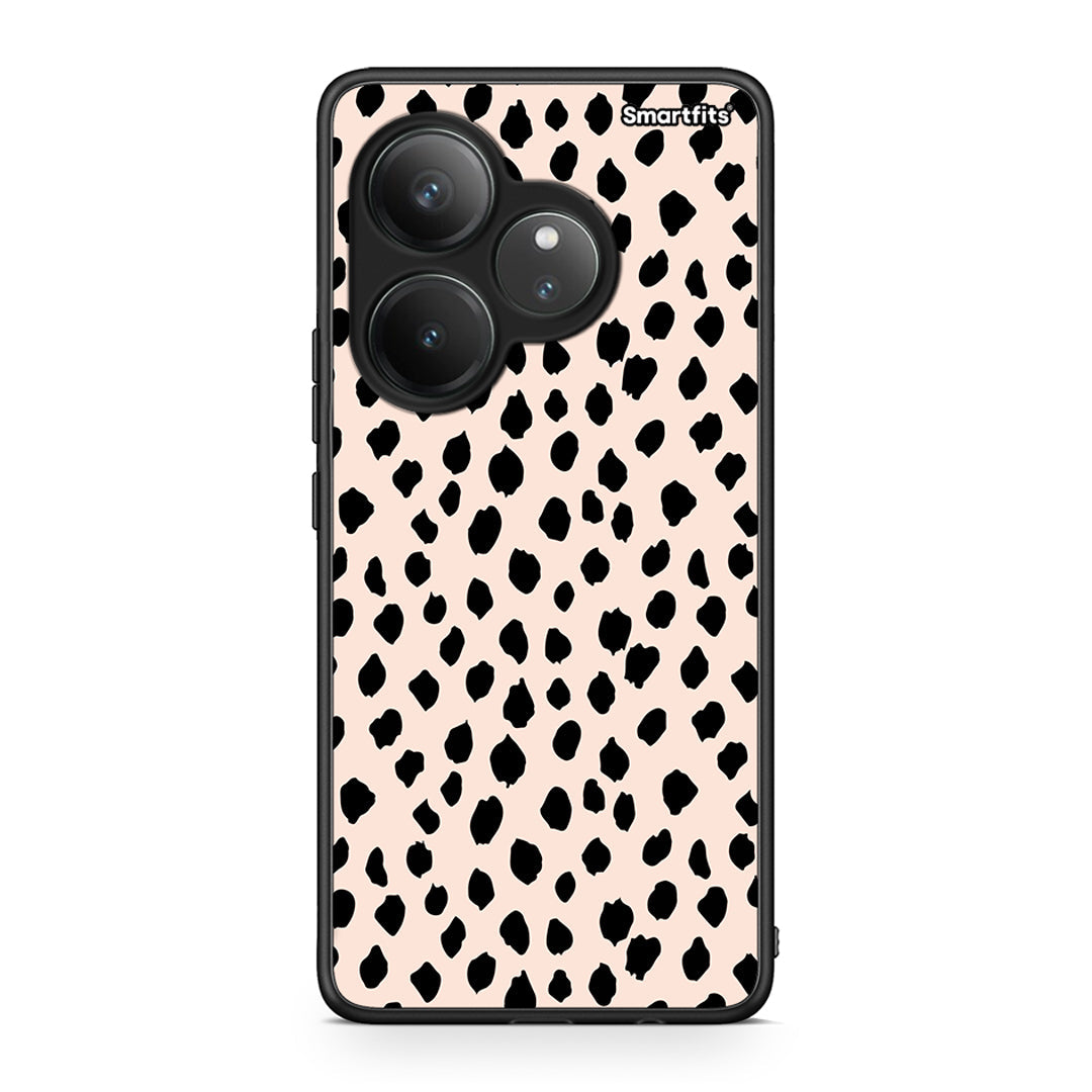 Realme GT 6 5G New Polka Dots θήκη από τη Smartfits με σχέδιο στο πίσω μέρος και μαύρο περίβλημα | Smartphone case with colorful back and black bezels by Smartfits