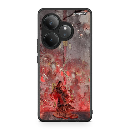 Realme GT 6 5G Nezuko Kamado θήκη από τη Smartfits με σχέδιο στο πίσω μέρος και μαύρο περίβλημα | Smartphone case with colorful back and black bezels by Smartfits